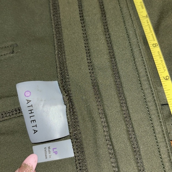 Athleta Metro Slouch Pant Drawstring Forest Green Size Large Petite - Picture 5 of 10